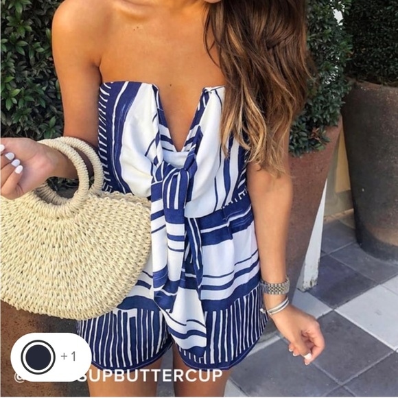 Lulus stripe romper - Picture 4 of 6